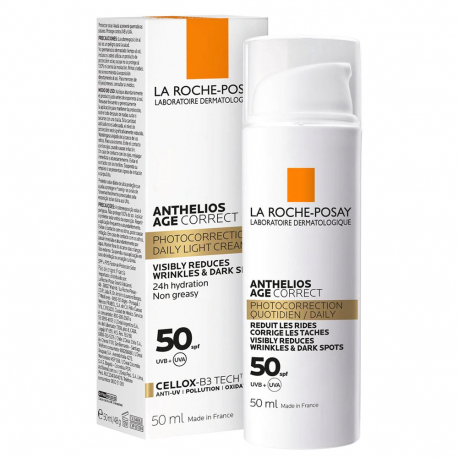 LA ROCHE POSAY ANTHELIOS 50 AGE CORRECT GEL CREMA SIN COLOR X 50 GR